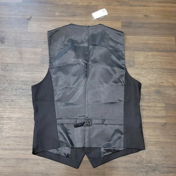 NWT 21 Men Men's Career Jacket Vest Size L Black S - Picture 3 of 7